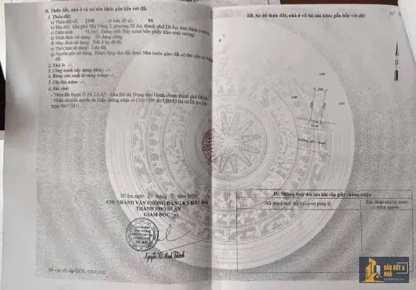 Bán đất đường số 1 - TTHC Dĩ An
