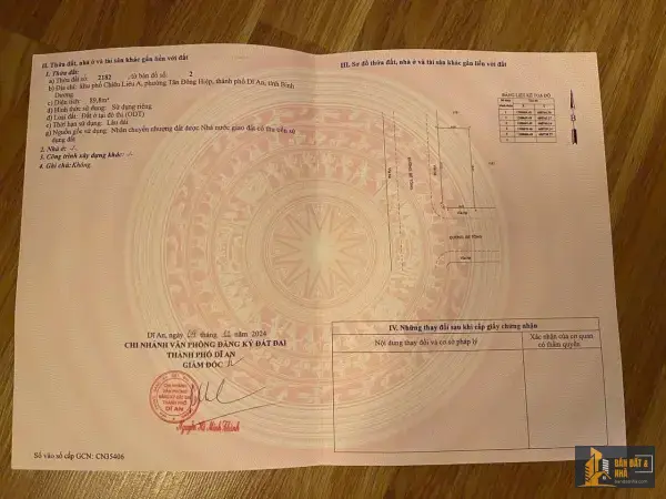 Bán đất đường nhựa thông ở Dĩ An