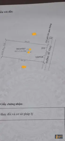 Bán đất gần đường Thống Nhất