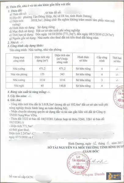 Bán nhà xưởng 3000 m² gần đường Lê Hồng Phong